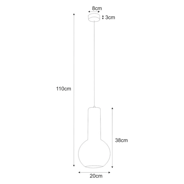 Lampa wisząca K-4525 z serii ARVI WHITE