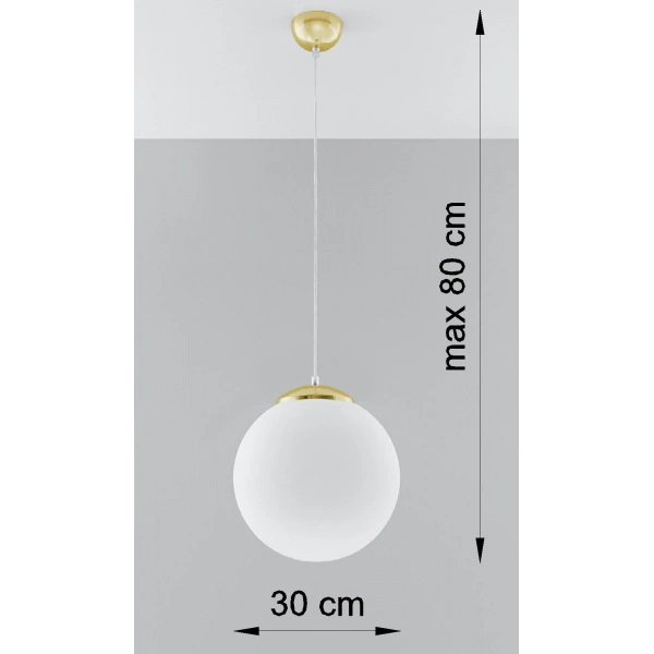 Lampa wisząca UGO 30 SL.0716 ZŁOTA 1xE27