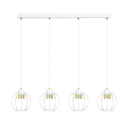 Lampa wisząca Emibig AJAX 4 Biały/GOLD 1224/4