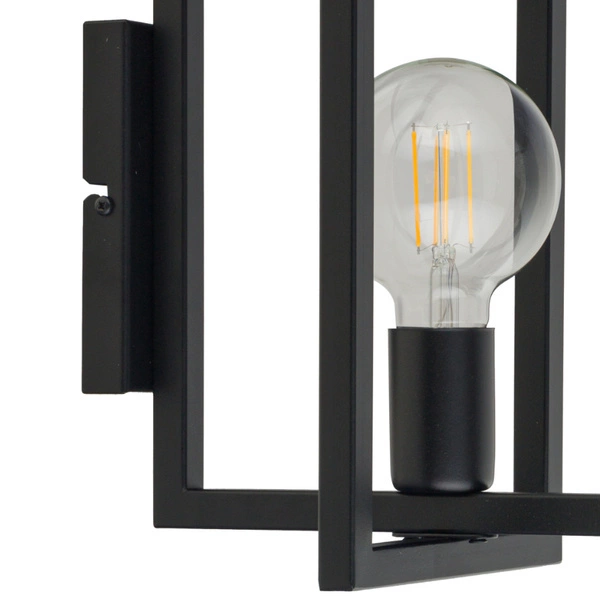Nowoczesna lampa ścienna EDEN E27 60W wys. 31cm | czarny
