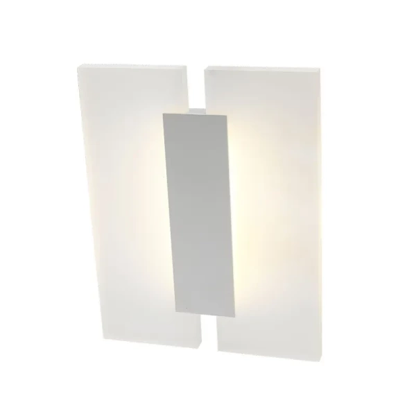 Kinkiet Jacob wys. cał. 28cm 12W LED barwa ciepła 3000K | biały piaskowany