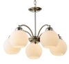 Lampa wisząca TOBAGO 35-25463 satynowa z mlecznymi kloszami 5x60W E27