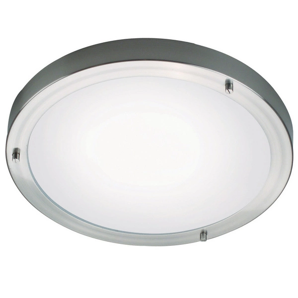 Lampa sufitowa ANCONA E27 40W Szkło | Stal szczotkowana