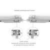 Przelotowa oprawa hermetyczna LIMEA LED TUBE SLIM 40W dł. 127cm | szary