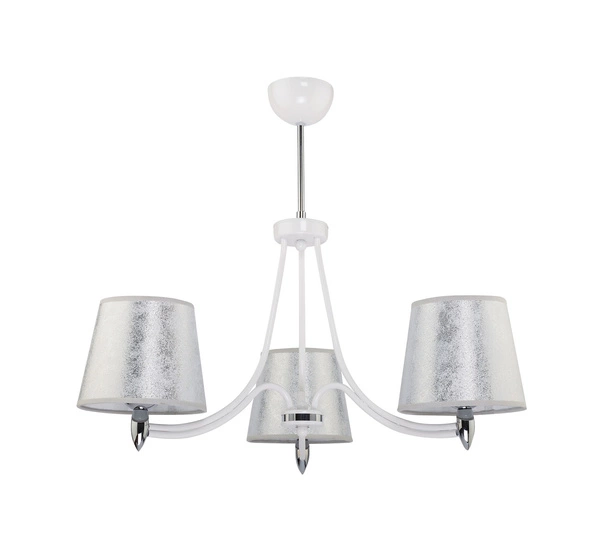 Klasyczny Żyrandol OSKAR wys. 60cm 3xE27 15W IP20 | Biały