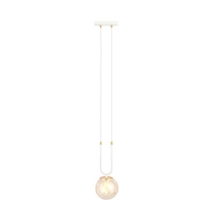 Lampa wisząca Emibig GLAM 1 Biały/MIODOWY 1117/1