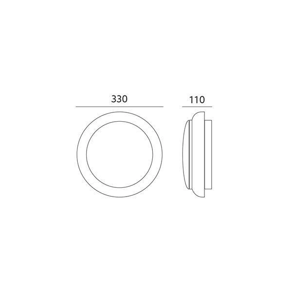 Plafon LED HELIOS z CZUJNIKIEM ruchu