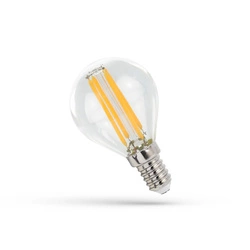 Filament LED kulka G45 E14 230V 5,5W COG CLEAR ciepła 3000K