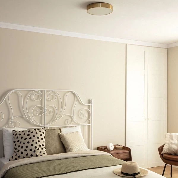 Plafon LED 18W Okrągły Złoty CCT 3000K/4000K/6000K 30cm Abruzzo Carlo