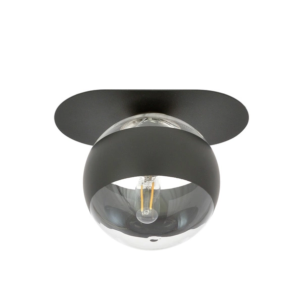 Lampa sufitowa Emibig PLAZA 1 Czarny/STRIPE 1121/1
