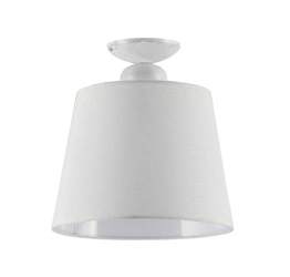 Klasyczna Lampa sufitowa KAMELIA wys. 0cm 1xE27 15W IP20 | Biały