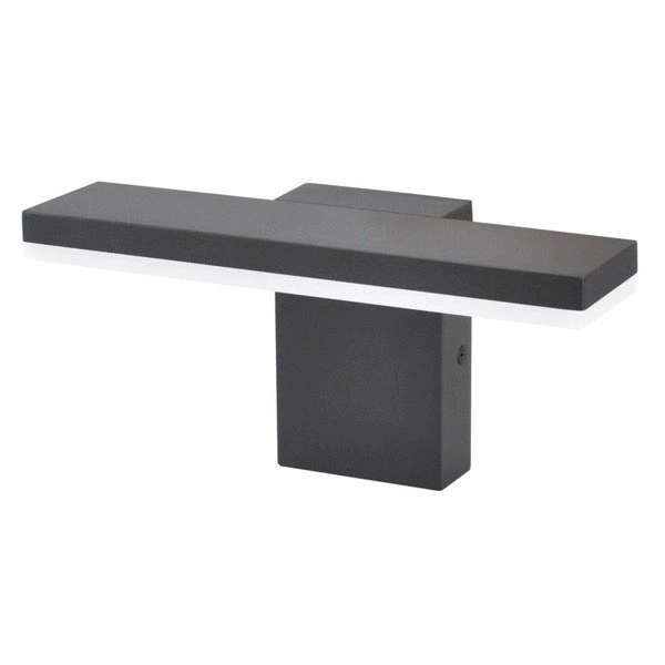 Kinkiet elewacyjny nad drzwi 24cm FLER 17601 DG | ciemny popiel