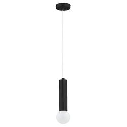 Lampa wisząca ALFA JAZZ CZARNA 1xE27 10cm | 60913