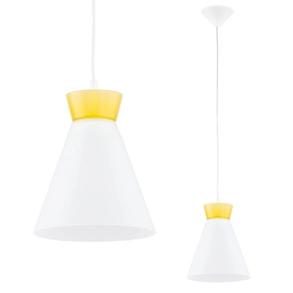 Nowoczesny lampa sufitowa RONI I zółty śr. 23cm