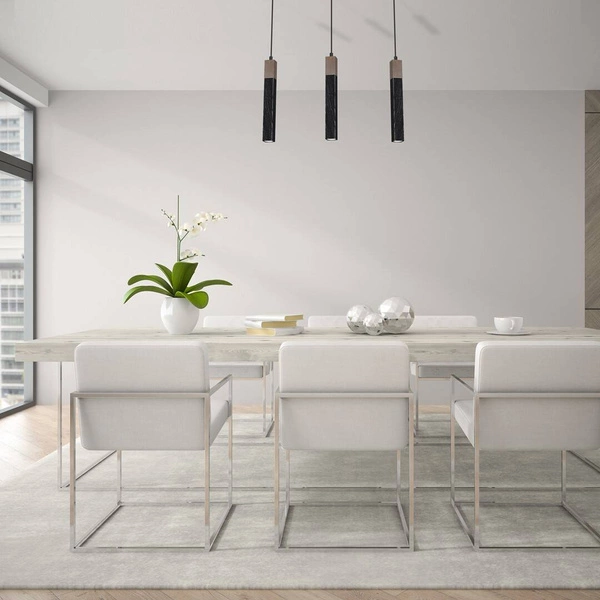 Lampa wisząca SOLO, MLP7470, przecierany czarny/drewno patynowane, 3x5W mini GU10