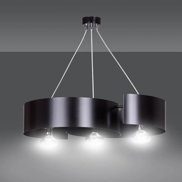 Lampa wisząca Emibig VIXON 3 Czarny 284/3