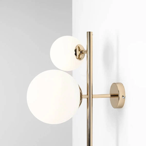 Aldex Elegancki kinkiet DIONE WALL 3 GOLD 1092Y30 1xE27 + 2xE14 | złoty