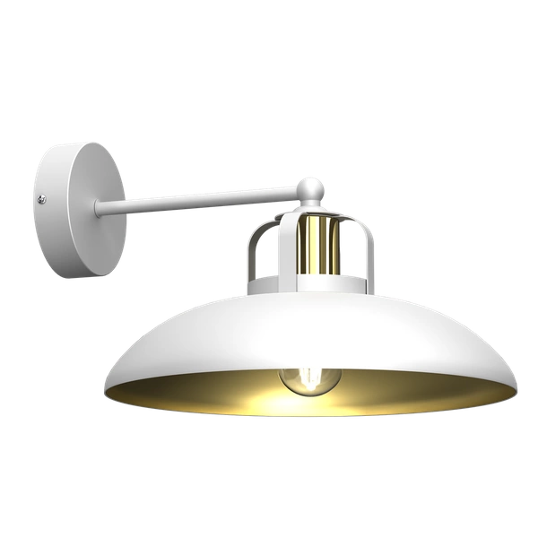 Kinkiet FELIX WHITE/GOLD 1xE27