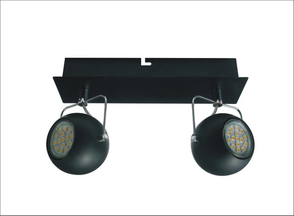 Lampa sufitowa TONY listwa 92-25012 czarna matowa 2xGU10 LED