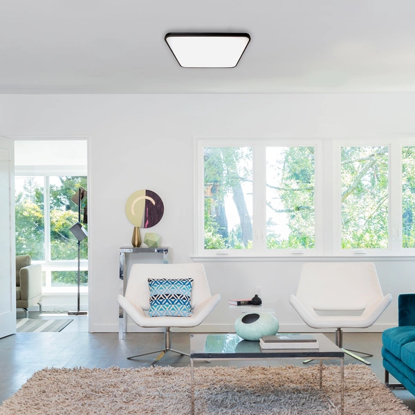 Plafon FABIO BLACK, ML7935, 23W LED, barwa neutralna 4000K