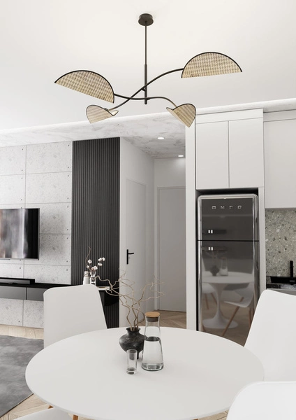 Lampa sufitowa Emibig LOTUS 4 BL NATURAL 1463/4