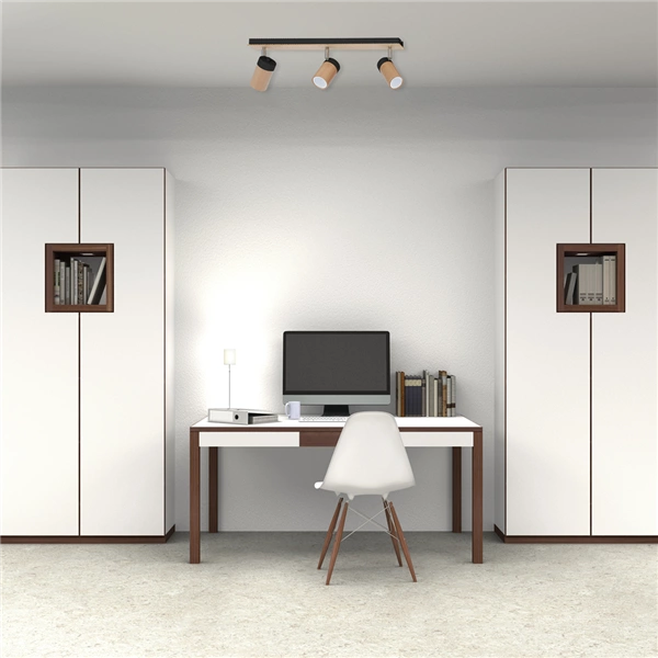 Lampa sufitowa nowoczesna reflektorek spot BARON III czarny szer. 70cm