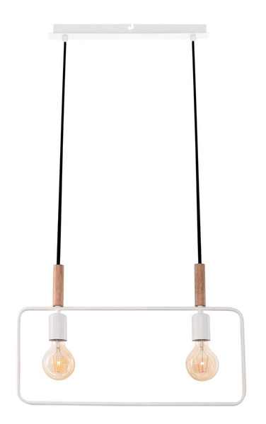 Lampa wisząca FRAME 32-73549 biała 2x60W E27