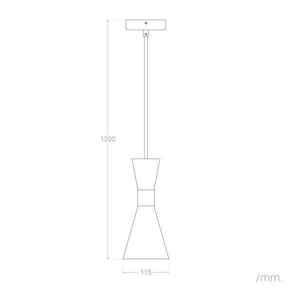 Lampa Wisząca złoto-czarna Abruzzo Salvatore Variant E27
