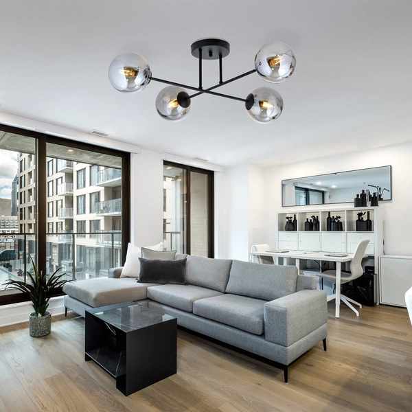 Lampa sufitowa Emibig ROMA 4 BL GRAFIT 1245/4