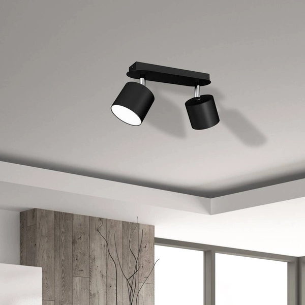 Lampa sufitowa DIXIE BLACK 2x GX53 szer. 24cm | czarny