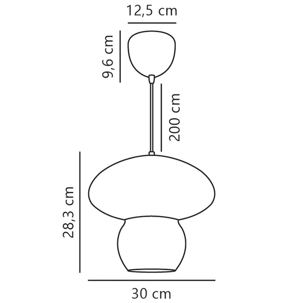 Lampa wisząca ALLIE E27 Rattan | Naturalny