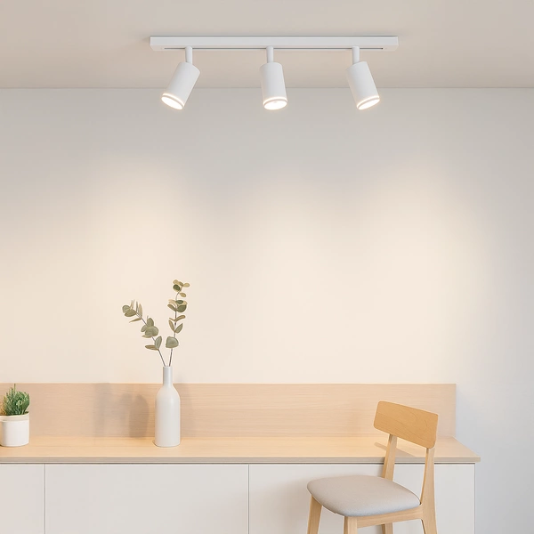 Zestaw Oprawa Pipe Ring Track Biały 3xGU10 1m