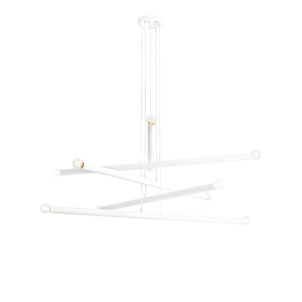 Aldex Lampa wisząca TUBO 10, 1072M, biała, 10x40W E14