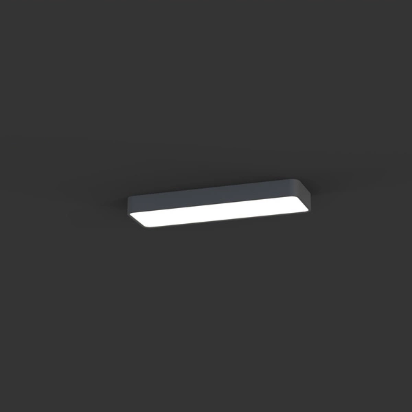 Lampa sufitowa SOFT CEILING LED GRAPHITE 2xT8 11W 60x20cm | grafitowy 7526