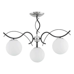 Lampa sufitowa ALFA YUTA CZARNA 3xE14 63cm | 62383