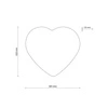 HEART RED LAMPA SUFITOWA 2 PŁ 5923