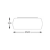 Plafon sufitowy kryształki Zuma Line CRYSTAL 50cm