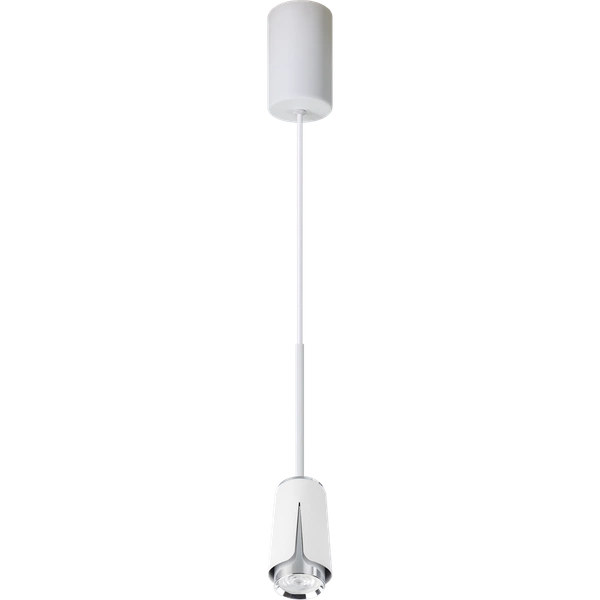 FLOWER WHITE CHROME LAMPA WISZĄCA 1xGU10