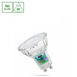 LED GU10 230V 2,5W SMD  A-CLASS WW z soczewką szklana 38st  SPECTRUM