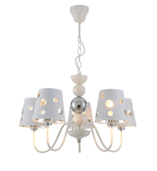 Lampa wisząca BATLEY LEDEA, 50205110, biała, 5x60W E14