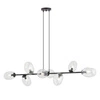 Lampa sufitowa Emibig PANDORA 8 BL TRANSPARENT 1262/8