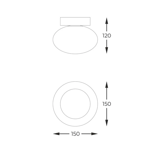 1189 OMI LAMPA SUFITOWA ZŁOTY
