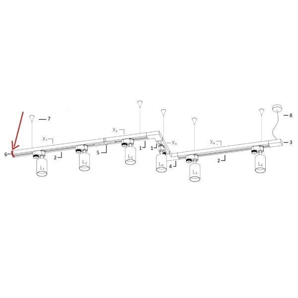 Zaślepka końcowa PROFILE DEAD END CAP WHITE 9457