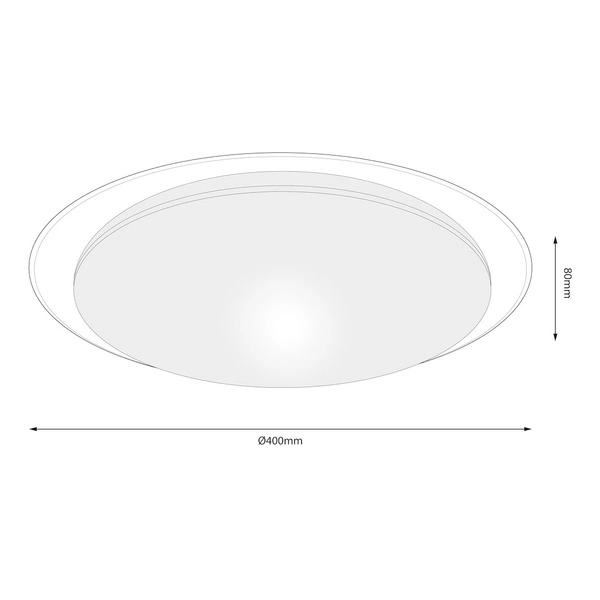 Plafon SONIC 24W LED Ø400 mm