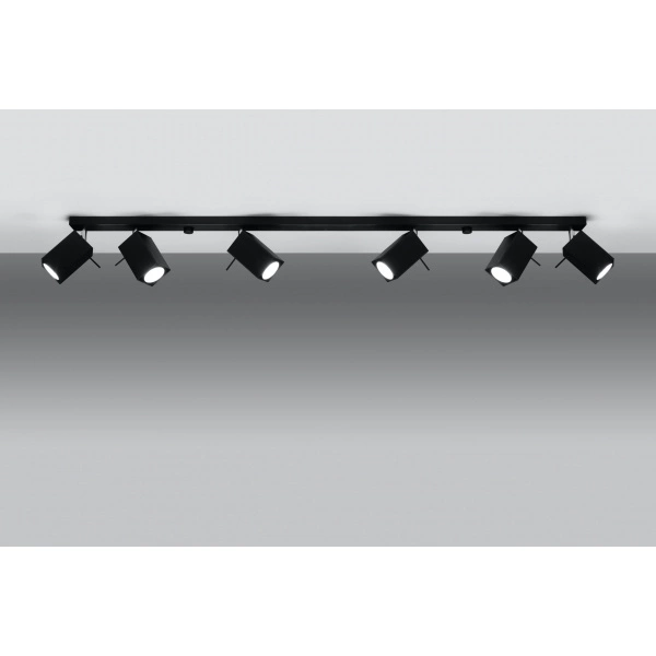 Designerska lampa sufitowa MERIDA 6L SL.0460 Czarna 6xGU10