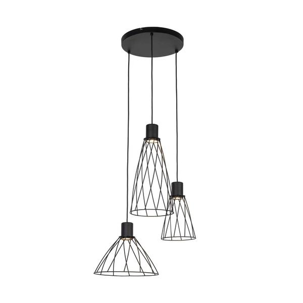 MODESTO BLACK LAMPA WISZACA 3 KOŁO 10187