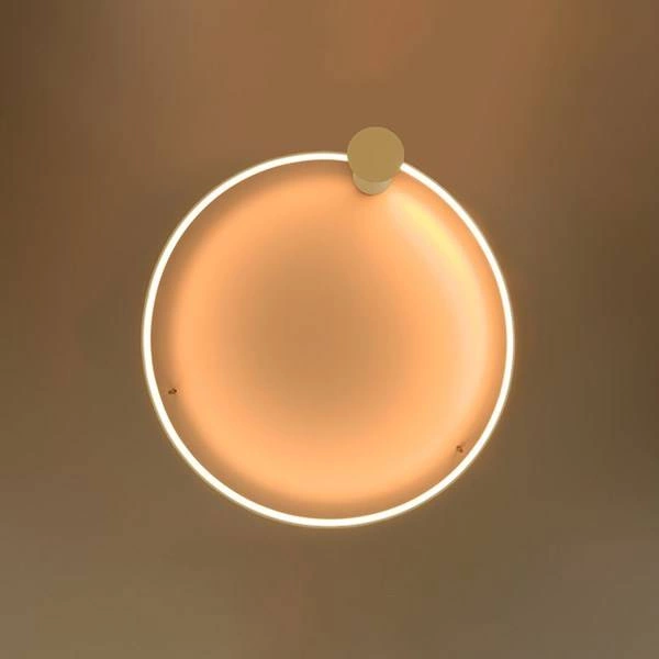 Nowoczesny plafon RIO 110, złoty, 70W LED, barwa ciepła 3000K, TH.226