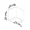 Kinkiet betonowy QUAD SL.0487 1xG9 szary