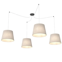 Lampa wisząca Emibig ASCOT 4 BEIGE 1423/4