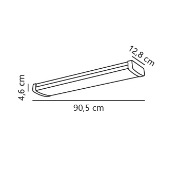 Oprawa świetlna na listwę WILMINGTON LED 3000K Biała ciepła Plastik | Biały